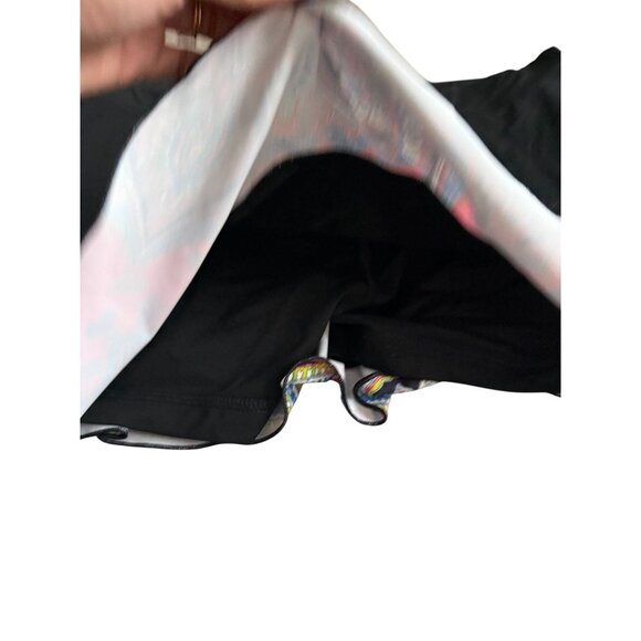 SOFIBELLA Black Ruffle Multicolor Paisley Tennis Pickleball Skort Size Large - Picture 5 of 10